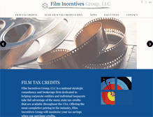 Tablet Screenshot of filmtaxcredits.com